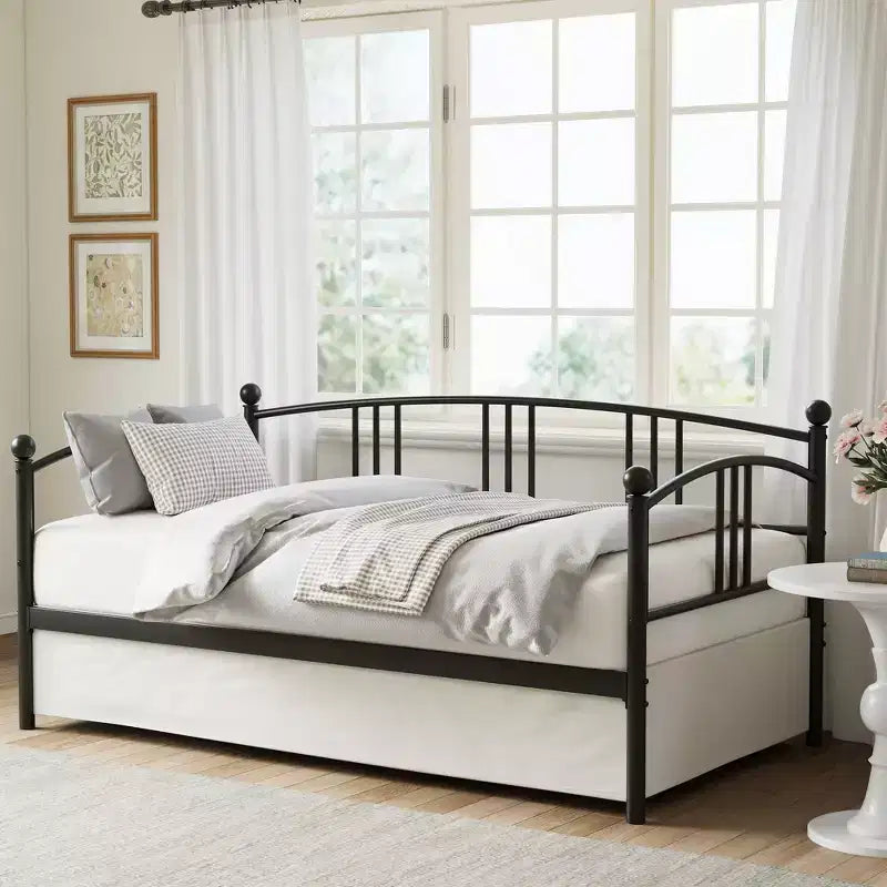Divano Letto Singolo Senza Materasso Estraibile, Divano Letto Matrimoniale in Metallo, Supporto a Doghe in Acciaio Resistente, per Soggiorni, Camere da Letto, Nessun Materasso a Molle Richiesto
