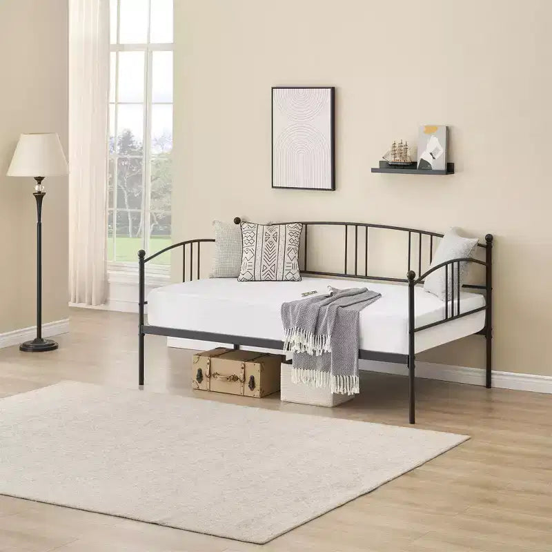 Divano Letto Singolo Senza Materasso Estraibile, Divano Letto Matrimoniale in Metallo, Supporto a Doghe in Acciaio Resistente, per Soggiorni, Camere da Letto, Nessun Materasso a Molle Richiesto
