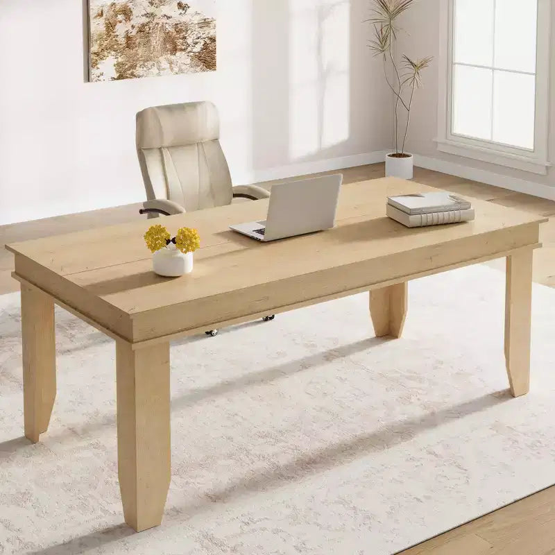 Tavolo da pranzo per 6-8 persone, tavolo da pranzo rettangolare in stile rustico da 180 cm, tavolo da pranzo rustico in legno per soggiorno, ristorante