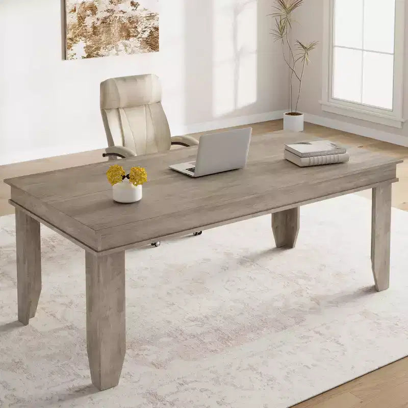 Tavolo da pranzo per 6-8 persone, tavolo da pranzo rettangolare in stile rustico da 180 cm, tavolo da pranzo rustico in legno per soggiorno, ristorante