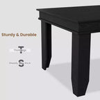 Tavolo da pranzo per 6-8 persone, tavolo da pranzo rettangolare in stile rustico da 180 cm, tavolo da pranzo rustico in legno per soggiorno, ristorante