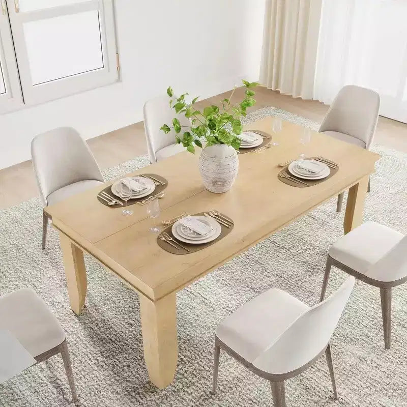 Tavolo da pranzo per 6-8 persone, tavolo da pranzo rettangolare in stile rustico da 180 cm, tavolo da pranzo rustico in legno per soggiorno, ristorante