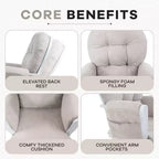 Set Glider e Ottomana da Cameretta Home Imports Emporium per Allattamento e Relax