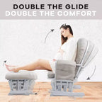 Set Glider e Ottomana da Cameretta Home Imports Emporium per Allattamento e Relax