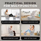 Set Glider e Ottomana da Cameretta Home Imports Emporium per Allattamento e Relax