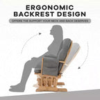 Set Glider e Ottomana da Cameretta Home Imports Emporium per Allattamento e Relax