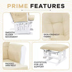 Set Glider e Ottomana da Cameretta Home Imports Emporium per Allattamento e Relax