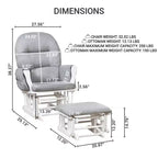 Set Glider e Ottomana da Cameretta Home Imports Emporium per Allattamento e Relax