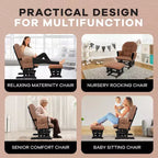 Set Glider e Ottomana da Cameretta Home Imports Emporium per Allattamento e Relax