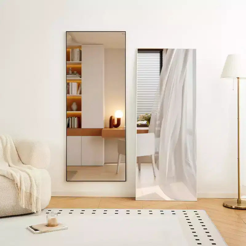 Okak Specchio a figura intera 70*31in infrangibile con cornice in lega di alluminio, specchio da parete ad alta definizione, specchio per camera da letto, soggiorno
