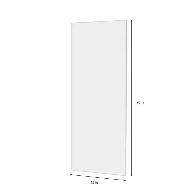 Okak Specchio a figura intera 70*31in infrangibile con cornice in lega di alluminio, specchio da parete ad alta definizione, specchio per camera da letto, soggiorno