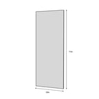 Okak Specchio a figura intera 70*31in infrangibile con cornice in lega di alluminio, specchio da parete ad alta definizione, specchio per camera da letto, soggiorno