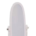 Specchio da terra Okak da 150 cm, specchio a figura intera con supporto in legno, specchio da pavimento per negozio di abbigliamento, camerino
