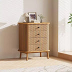 Comò a 4 cassetti CuisinSmart, cassettiera moderna da armadio con gambe in legno, cassettiera organizer in legno per cameretta, camera da letto, soggiorno