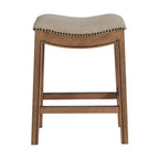 Sgabello Williston Couner con poggiatesta e borchie