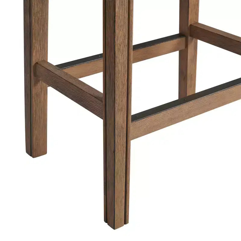 Sgabello Williston Couner con poggiatesta e borchie
