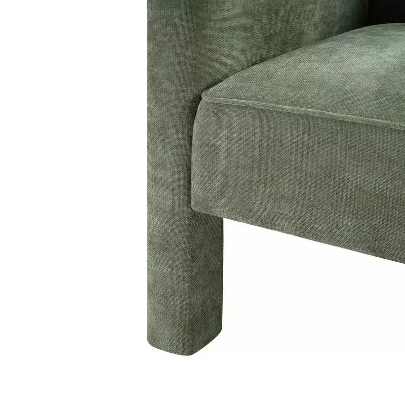 Christopher Knight Home Adela Sedia da salotto moderna americana in ciniglia con schienale a botte