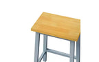 EHMKNP Set di 2 sgabelli da bar alti 65 cm, sgabelli da cucina con poggiapiedi, sgabelli da fattoria per sala da pranzo, cucina, bancone