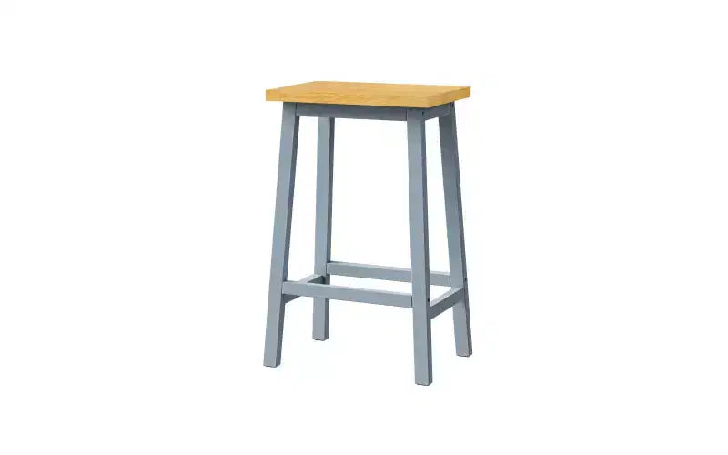 EHMKNP Set di 2 sgabelli da bar alti 65 cm, sgabelli da cucina con poggiapiedi, sgabelli da fattoria per sala da pranzo, cucina, bancone