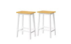 EHMKNP Set di 2 sgabelli da bar alti 65 cm, sgabelli da cucina con poggiapiedi, sgabelli da fattoria per sala da pranzo, cucina, bancone