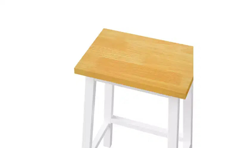 EHMKNP Set di 2 sgabelli da bar alti 65 cm, sgabelli da cucina con poggiapiedi, sgabelli da fattoria per sala da pranzo, cucina, bancone
