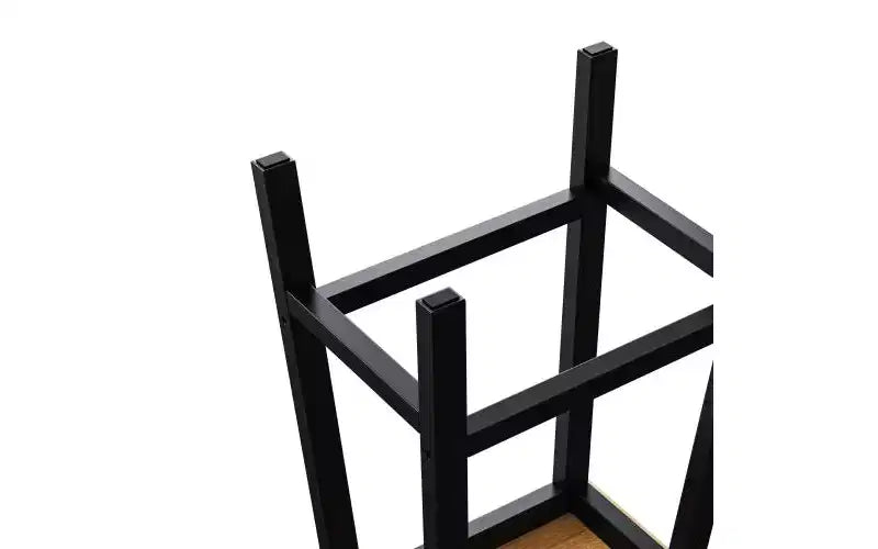 EHMKNP Set di 2 sgabelli da bar alti 65 cm, sgabelli da cucina con poggiapiedi, sgabelli da fattoria per sala da pranzo, cucina, bancone