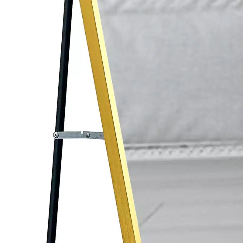 Okak 59*15.7IN Specchio a figura intera con cornice in lega di alluminio, specchio da parete con supporto in metallo, specchio da terra per l'ingresso della camera da letto, cabina armadio, oro
