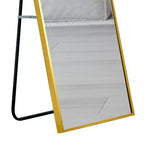 Okak 59*15.7IN Specchio a figura intera con cornice in lega di alluminio, specchio da parete con supporto in metallo, specchio da terra per l'ingresso della camera da letto, cabina armadio, oro