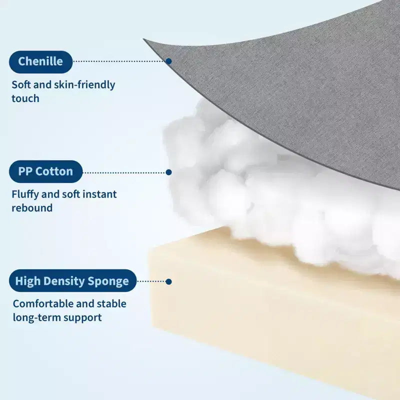 Poltrona reclinabile oversize GustoWave per adulti con massaggio e calore, divano reclinabile imbottito in tessuto traspirante per soggiorno
