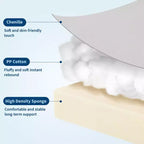 Poltrona reclinabile oversize GustoWave per adulti con massaggio e calore, divano reclinabile imbottito in tessuto traspirante per soggiorno