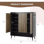 Collezione di scarpiere multi-anta COZONY, organizer per scarpe di grande capacità con ganci portaoggetti, sistema di stoccaggio indipendente per l'ingresso di casa