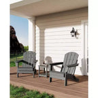 CuisinSmart Sedia Adirondack Pieghevole, Sedia Pieghevole per Esterni in HDPE, Sedie Adirondack Resistenti alle Intemperie per Patio Giardino Prato Cortile Piscina