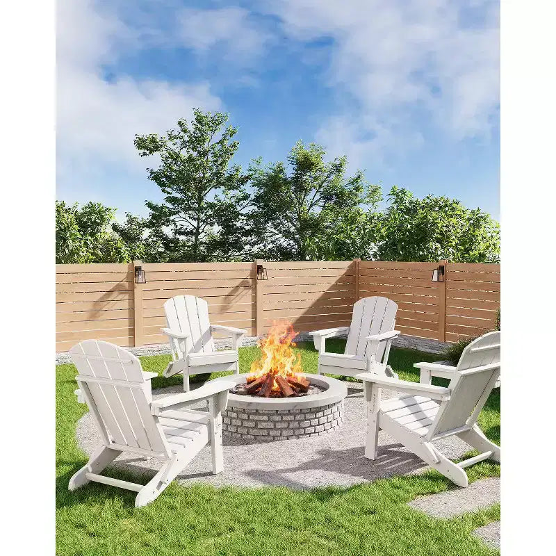 CuisinSmart Sedia Adirondack Pieghevole, Sedia Pieghevole per Esterni in HDPE, Sedie Adirondack Resistenti alle Intemperie per Patio Giardino Prato Cortile Piscina