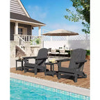 CuisinSmart Sedia Adirondack Pieghevole, Sedia Pieghevole per Esterni in HDPE, Sedie Adirondack Resistenti alle Intemperie per Patio Giardino Prato Cortile Piscina