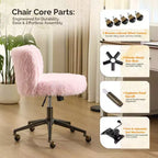 Poltrona girevole Karl Home | Velluto Felpato Base in bronzo antico con ruote