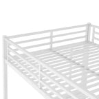 Bellemave Letti a castello Queen su Queen per adulti, Letti a castello robusti per adulti, Letto a castello in metallo Queen size con 2 scalette, Senza rumore, Bianco