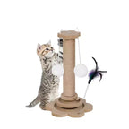Scrivania da Ufficio Pieghevole, Scrivania da Gaming Adatta agli Animali Domestici con Parte Superiore, Pannello Forato, Lettino e Tiragraffi per Gatti Inclusi, Noce - ModernLuxe