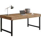 Scrivania Direzionale Lantine 55 per Home Office, Scrivania Semplice per Computer/Laptop con Gambe in Metallo, Tavolo da Scrittura Postazione da Lavoro
