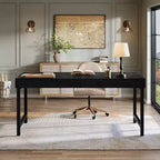 Scrivania Direzionale Lantine 55 per Home Office, Scrivania Semplice per Computer/Laptop con Gambe in Metallo, Tavolo da Scrittura Postazione da Lavoro