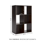 Signature Design by Ashley, Organizer Contenitore a 6 Cubi - Libreria Aperta Versatile e Unità Espositiva per l'Organizzazione della Casa Moderna