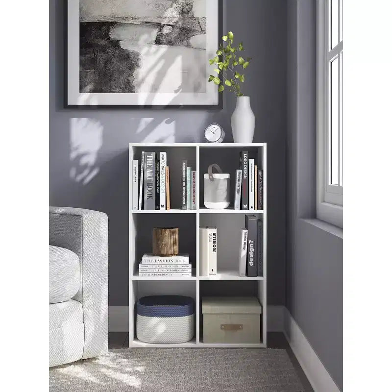 Signature Design by Ashley, Organizer Contenitore a 6 Cubi - Libreria Aperta Versatile e Unità Espositiva per l'Organizzazione della Casa Moderna