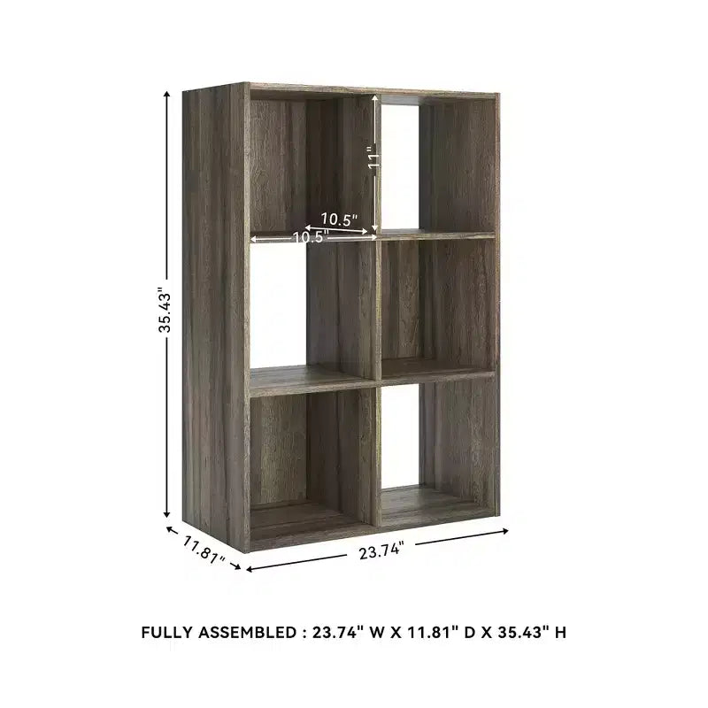 Signature Design by Ashley, Organizer Contenitore a 6 Cubi - Libreria Aperta Versatile e Unità Espositiva per l'Organizzazione della Casa Moderna