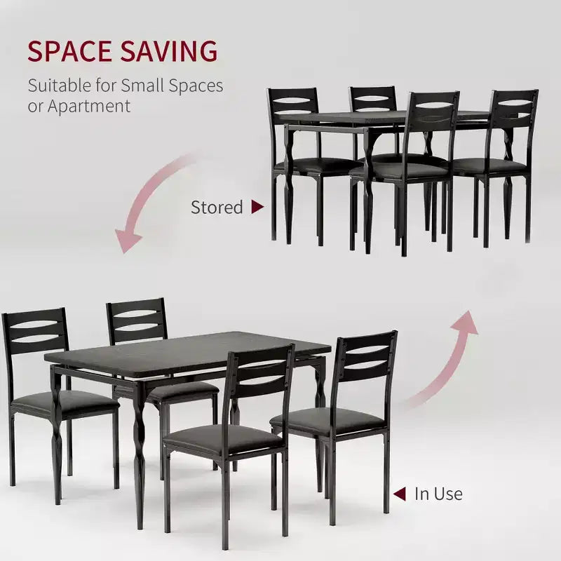 Set da pranzo da 5 pezzi per 4 persone, set da tavolo da cucina da 43" con gambe a spirale, tavolo e sedie da cucina rettangolari in legno, tavolo da colazione salvaspazio