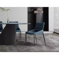 HomeStock 28 in. Brown Faux Leather Dining Chair Set of 1 for a designed Stylish modern lifestyle seating