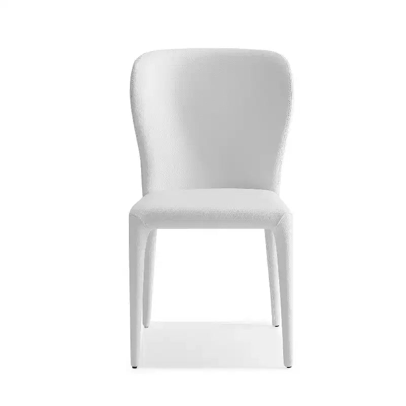 HomeStock Set di 2 Sedie da Pranzo in Similpelle Nera da 33 pollici per una Sedia d'Accento Moderna e confortevoli riunioni di famiglia