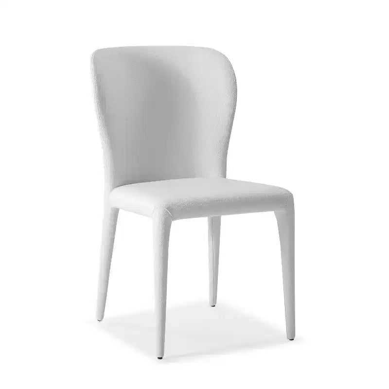 HomeStock Set di 2 Sedie da Pranzo in Similpelle Nera da 33 pollici per una Sedia d'Accento Moderna e confortevoli riunioni di famiglia