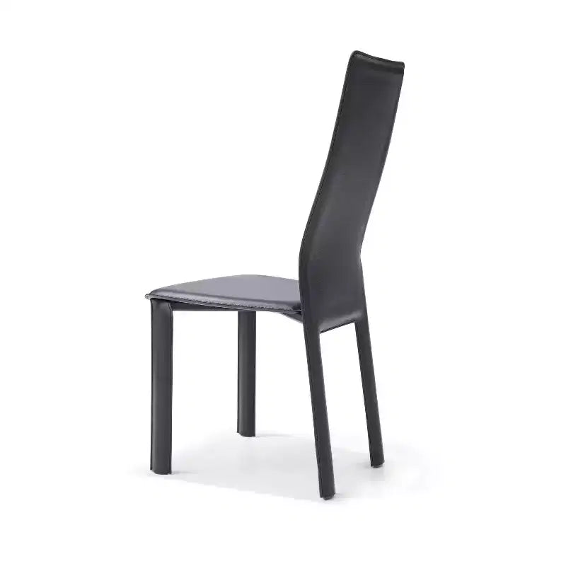 HomeStock Set di 2 sedie da pranzo in similpelle bianca da 33 pollici, una scelta chic per l'arredamento moderno e sedute versatili per la casa