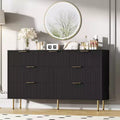 COZONY 7-Drawer Fluted Dresser, Modern Wood Storage Cabinet, Bedroom Furniture for Living Room Hallway