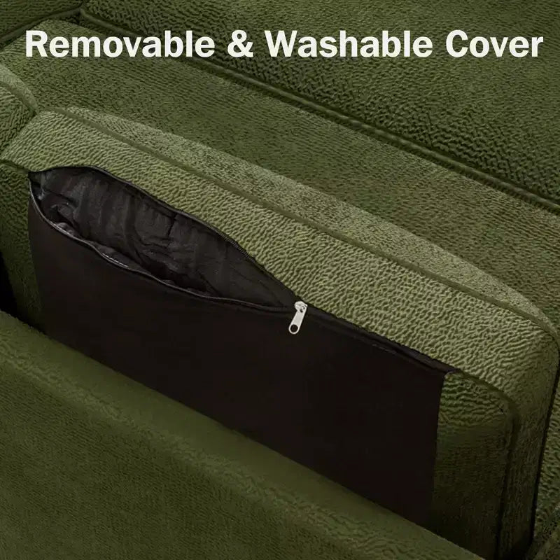 Divano Letto Trasformabile Dyonery 81, Divano Estraibile 2 in 1 con Chaise Longue Reversibile con Contenitore