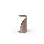 HomeStock Tavolino rotondo con piano in metallo color oro, altezza 45 pollici, 1 pezzo